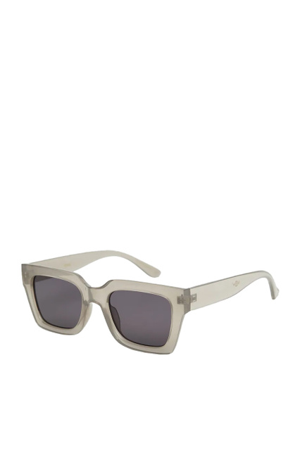 Солнцезащитные очки в прозрачной оправе|Основной цвет:Серый|Артикул:27012506 | Фото 1