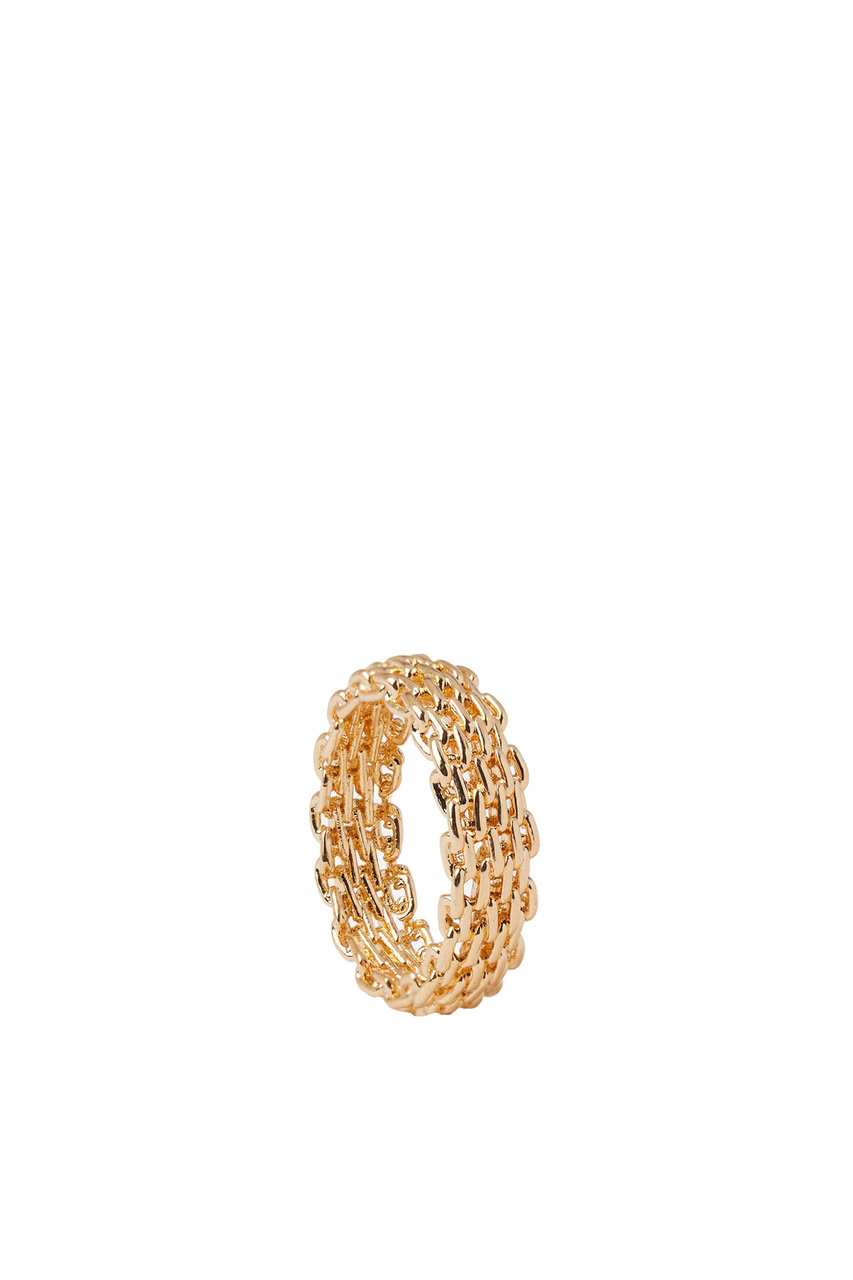 Кольцо однотонное|Основной цвет:Золотой|Артикул:219771 | Фото 1