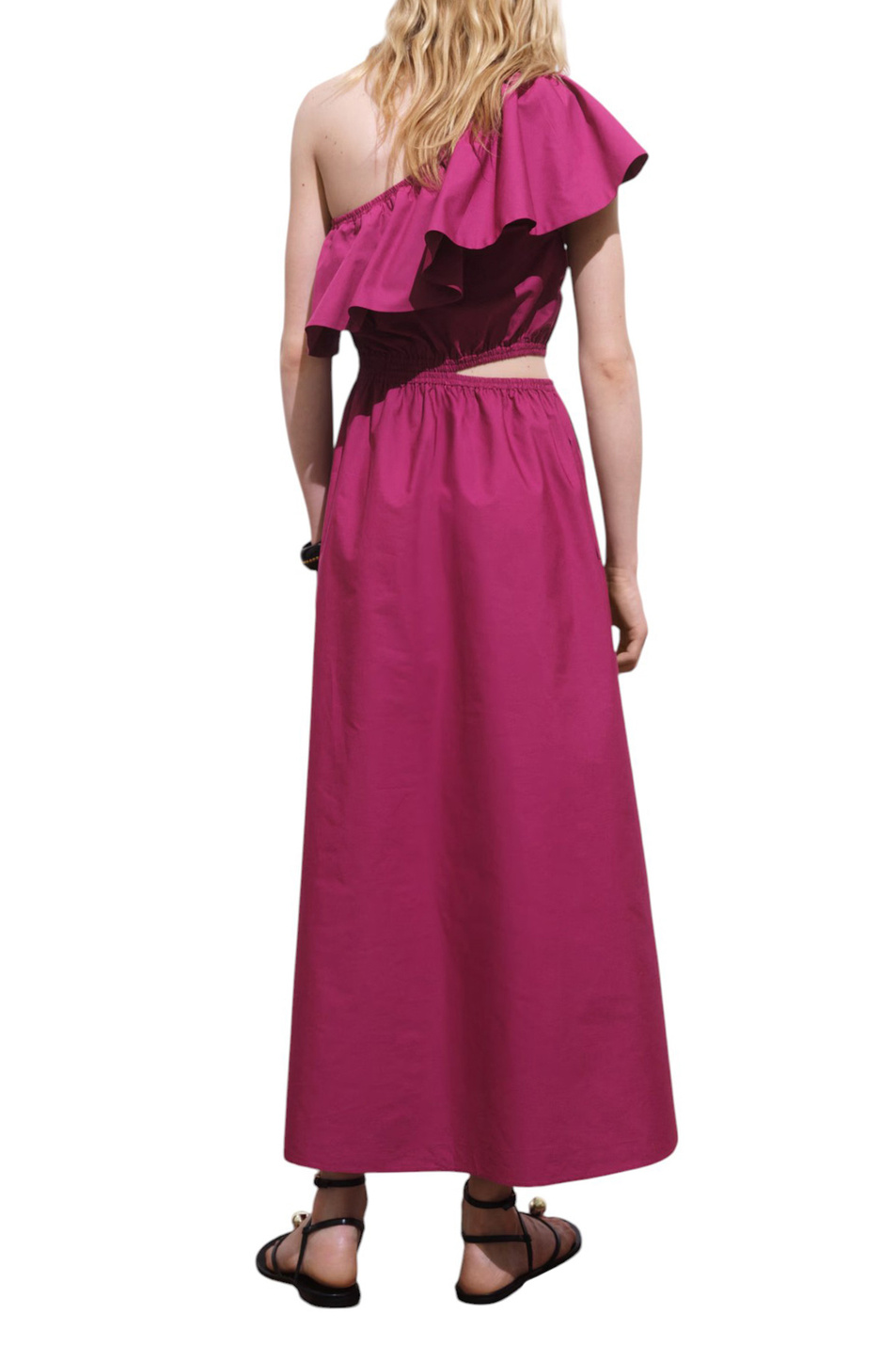 Женский Mango Платье CUTY с асимметричным вырезом (цвет ), артикул 17001278 | Фото 3