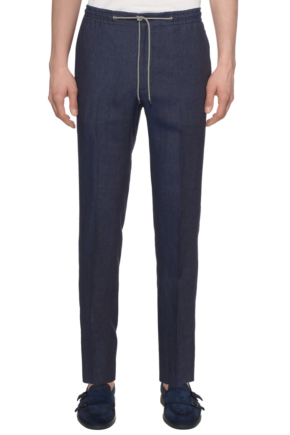 Мужской Corneliani Брюки из льна (цвет ), артикул 274L25-2714159 | Фото 4