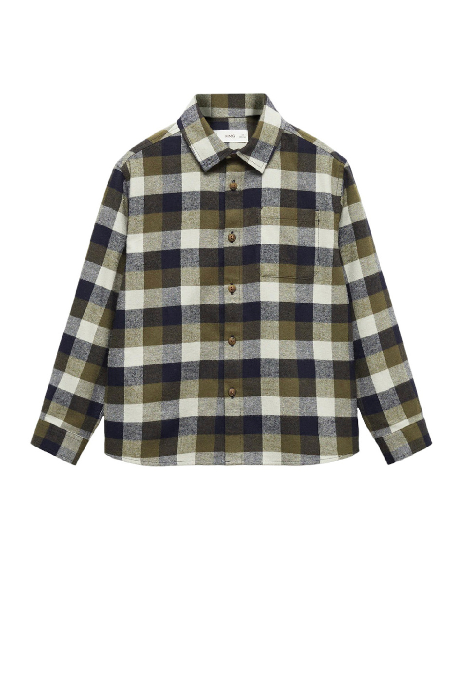 Мальчикам Mango Kids Рубашка MAX из натурального хлопка в клетку (цвет ), артикул 57067110 | Фото 1