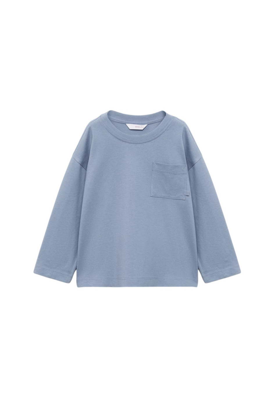 Мальчикам Mango Kids Лонгслив BASICAB1 с накладным карманом (цвет ), артикул 17042909 | Фото 1