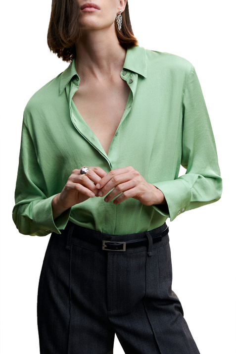 Mango Атласная блузка IDEALE ( цвет), артикул 47043254 | Фото 3