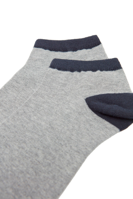 Носки из смесового хлопка|Основной цвет:Серый|Артикул:0654506 | Фото 2