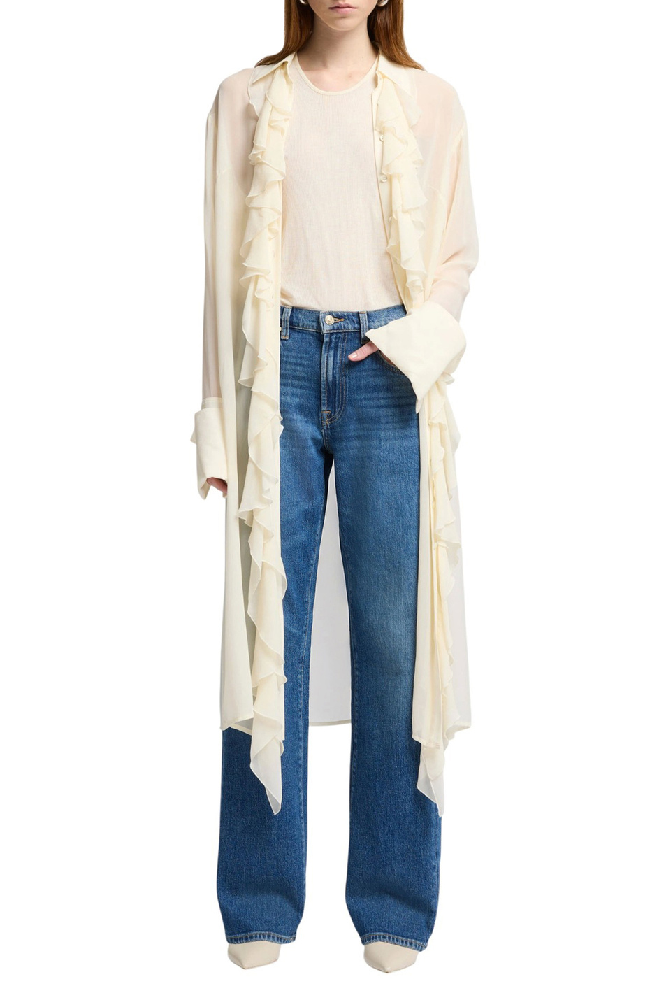 Женский 7 for all Mankind Джинсы из эластичного хлопка (цвет ), артикул 7U660C65 | Фото 2