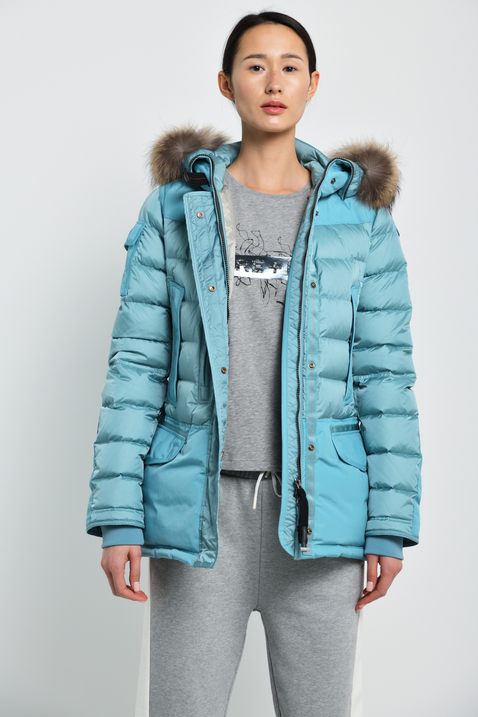 Женский Parajumpers Пуховик LYNN с натуральным мехом (цвет ), артикул ML33 | Фото 5