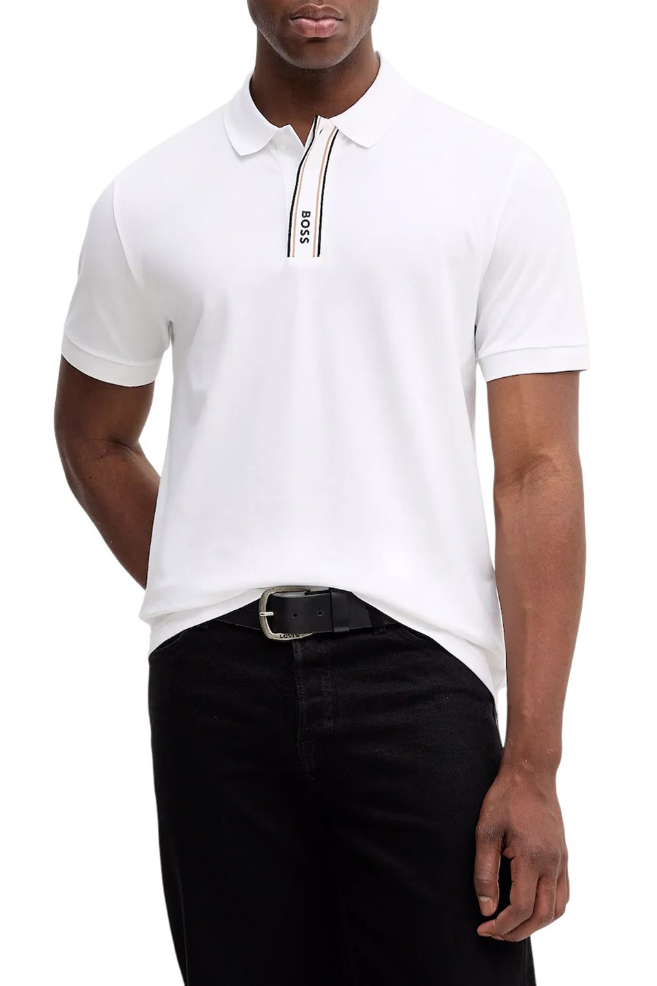 Мужской BOSS Поло Paddy из эластичного хлопка (цвет ), артикул 50549362 | Фото 2