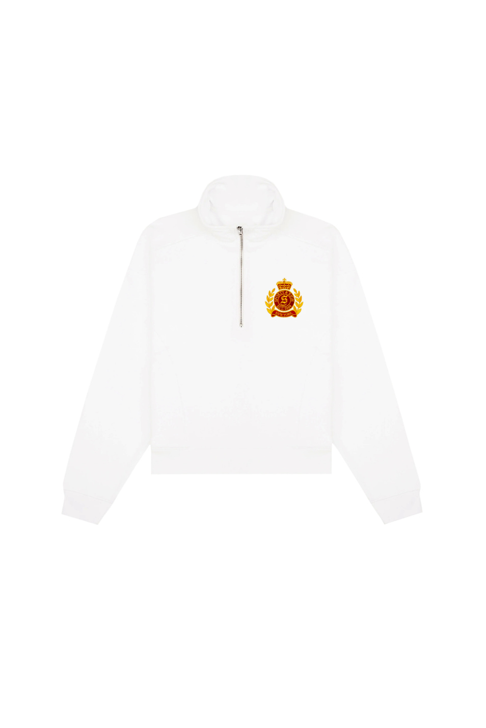 Женский Sporty & Rich Толстовка NY Crest с вышивкой (цвет ), артикул ST08162243WH01 | Фото 1