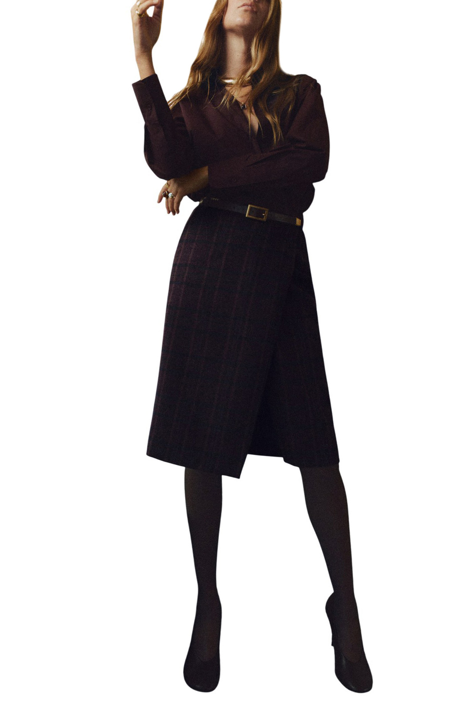 Женский Mango Юбка MONI в клетку (цвет ), артикул 17077911 | Фото 2