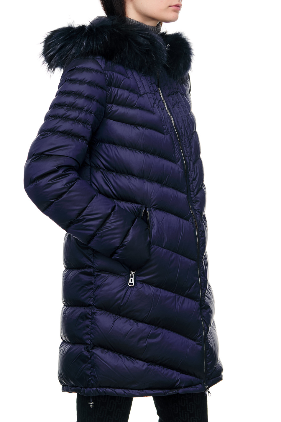 Женский Betty Barclay Стеганая куртка с меховой отделкой на капюшоне (цвет ), артикул 7381/1537 | Фото 6