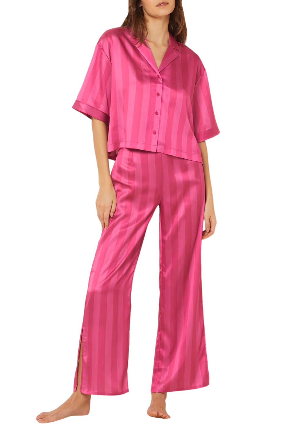 Женский Etam Пижамная рубашка REIGA в полоску (цвет ), артикул 6545387 | Фото 2