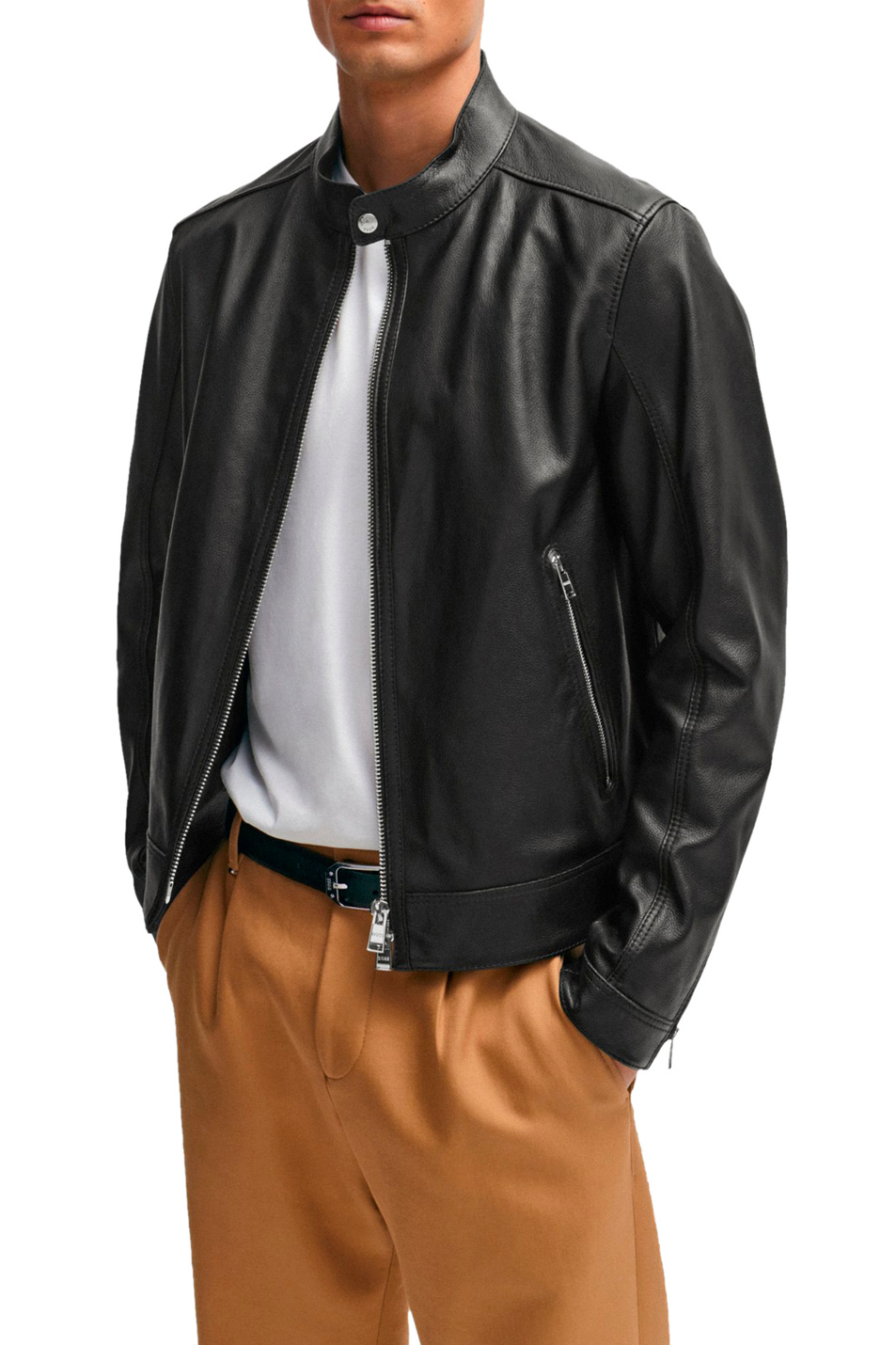 Мужской BOSS Куртка из натуральной кожи (цвет ), артикул 50506353 | Фото 3