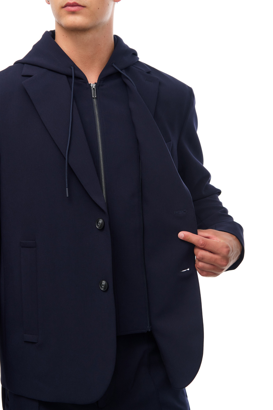Мужской Emporio Armani Пиджак со съемным капюшоном (цвет ), артикул 6R1G73-1NFTZ | Фото 7
