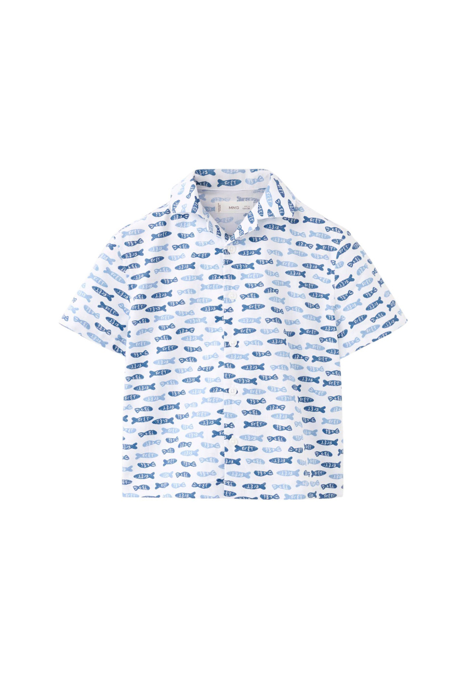 Мальчикам Mango Kids Рубашка PAROS с принтом (цвет ), артикул 27036728 | Фото 1