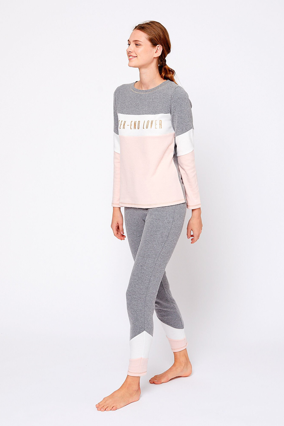 Брюки с разноцветными полосами PAIGE|Основной цвет:Мультиколор Женский Etam Брюки с разноцветными полосами PAIGE (цвет ), артикул 6509116 | Фото 2