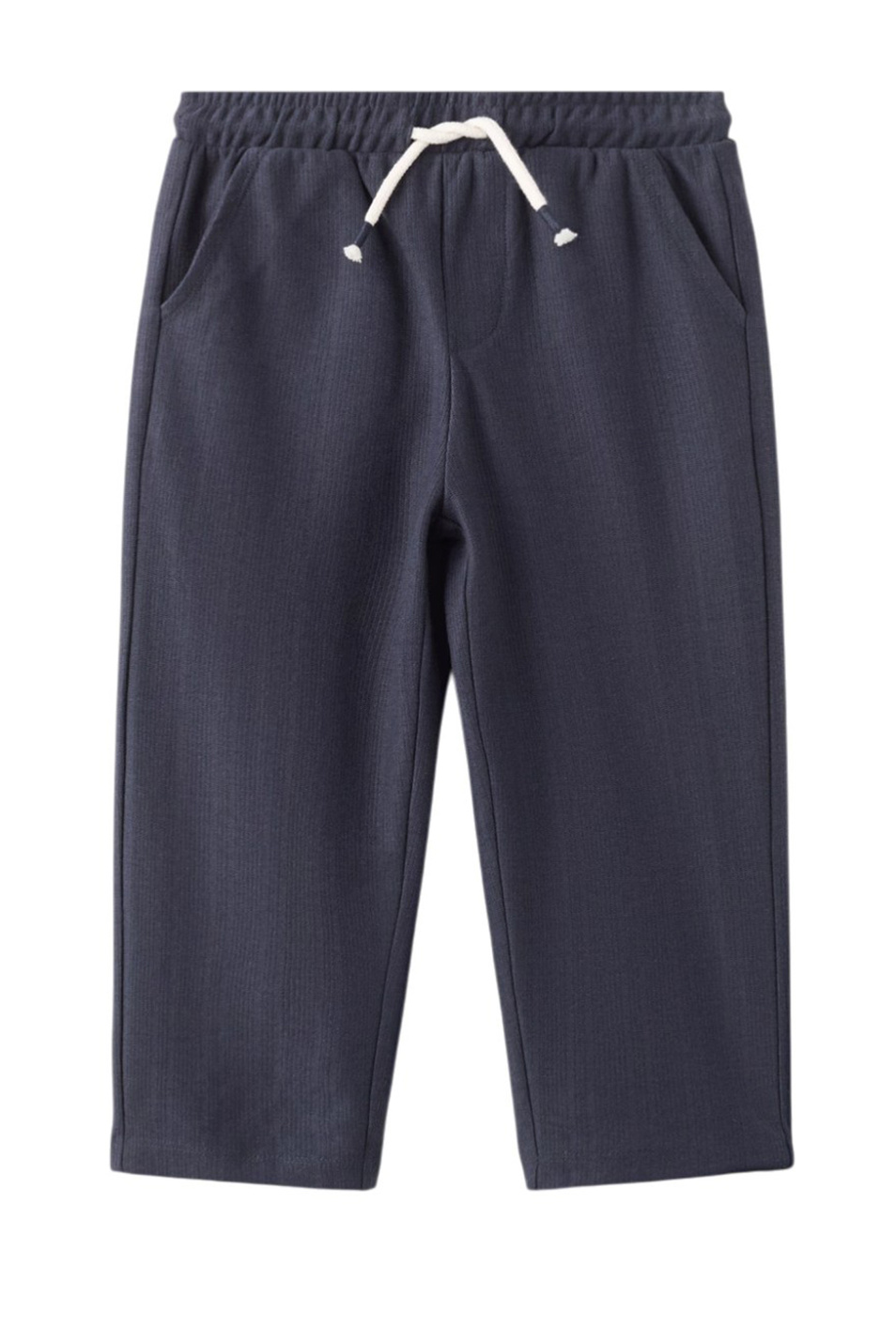 Малышам мальчикам Mango Kids Брюки MNAVYSET из смесового хлопка (цвет ), артикул 27046343 | Фото 1