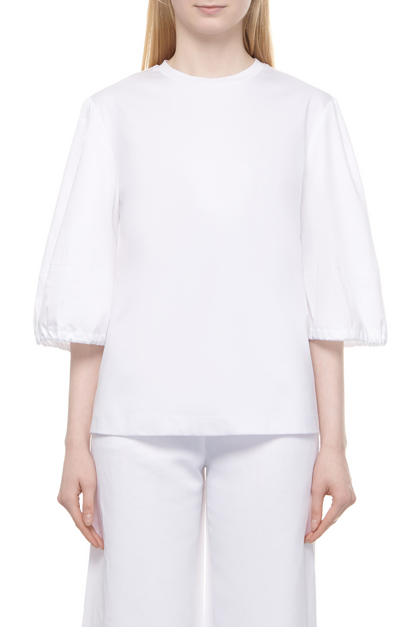 Блузка TEBAIDE из смесового хлопка|Основной цвет:Белый|Артикул:2416941048 | Фото 1