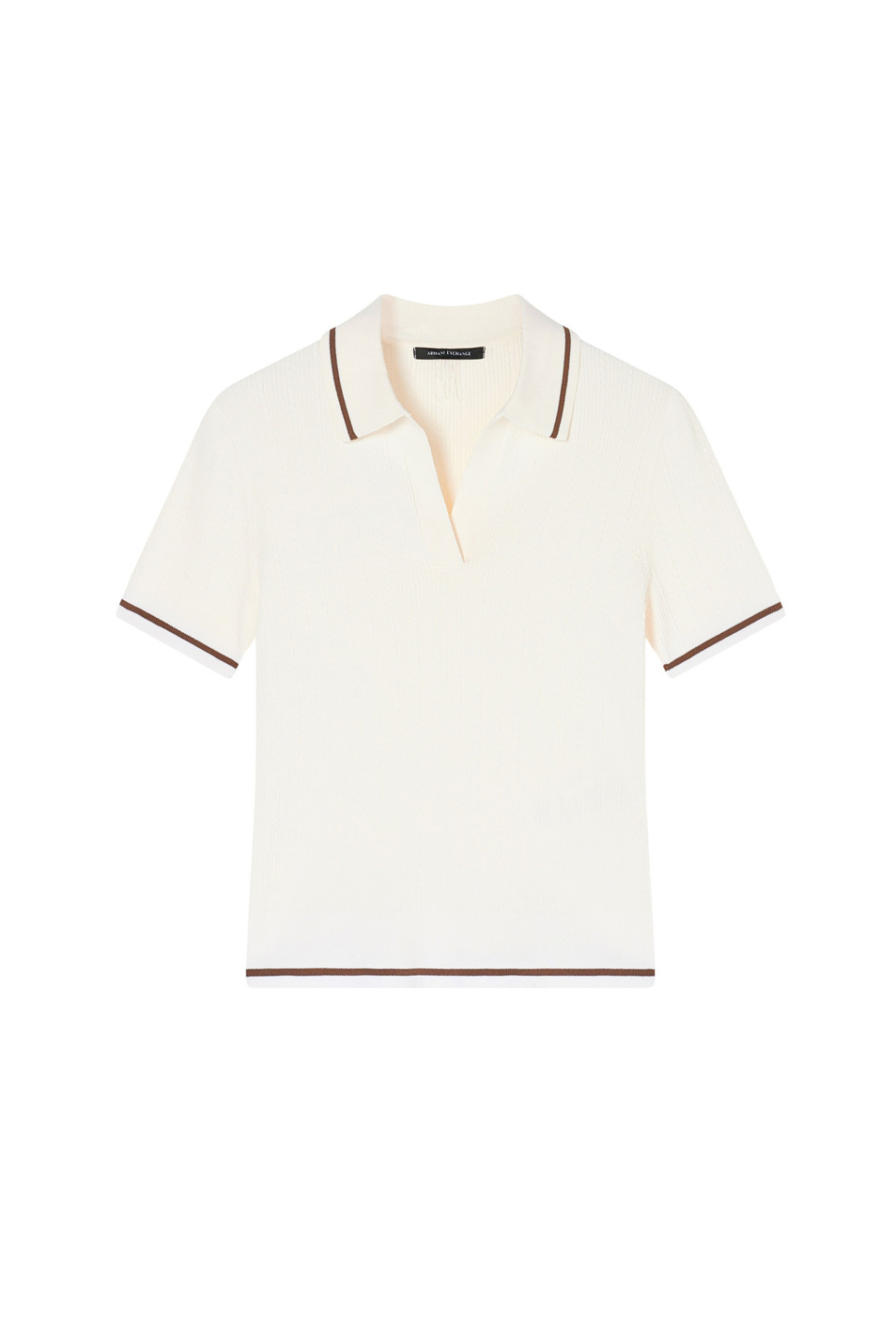 Женский Armani Exchange Поло с контрастными полосками (цвет ), артикул XW001897-AF10352 | Фото 1