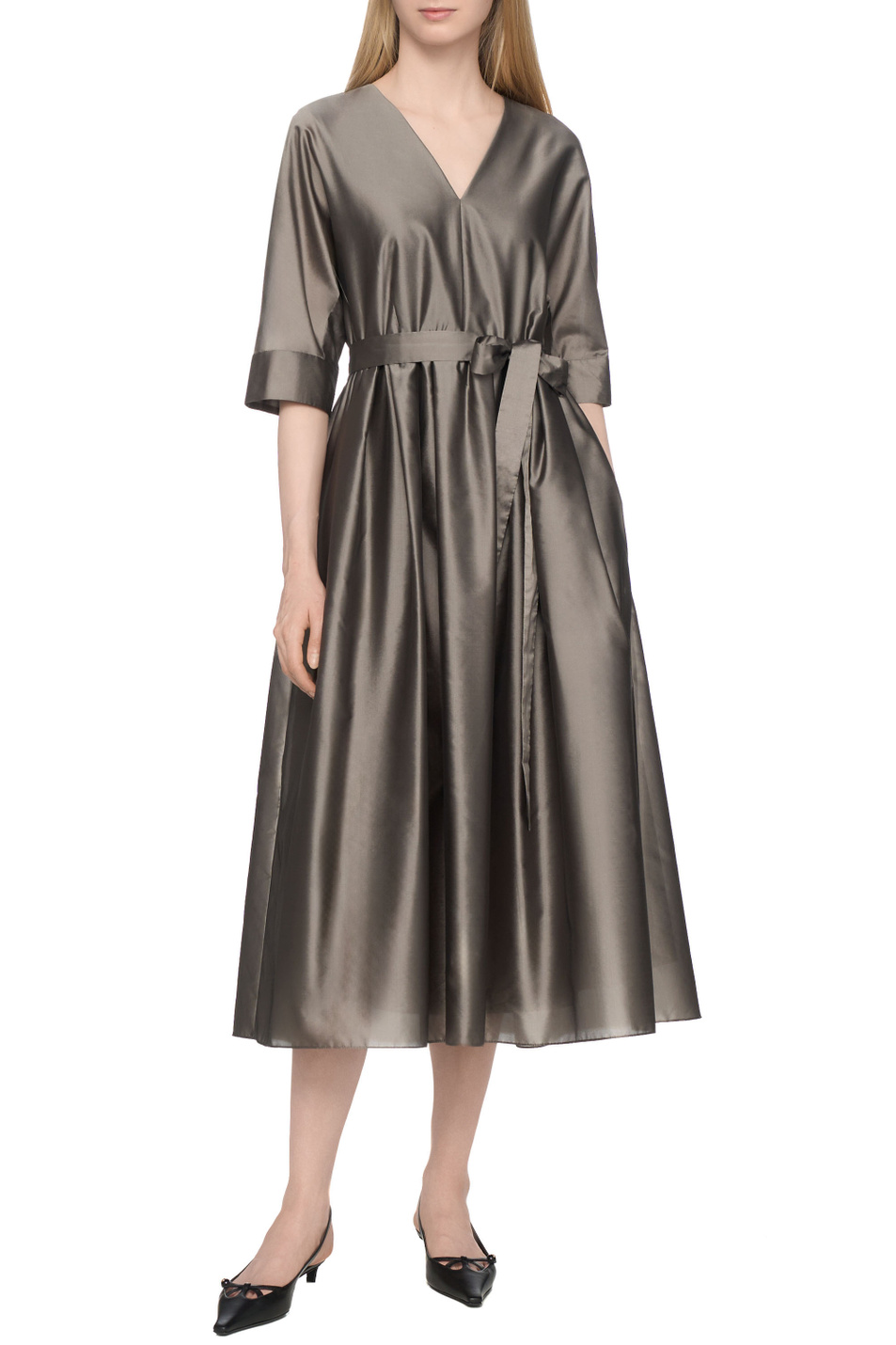 Женский Max Mara Платье VIOLA с поясом (цвет ), артикул 2519221063 | Фото 3