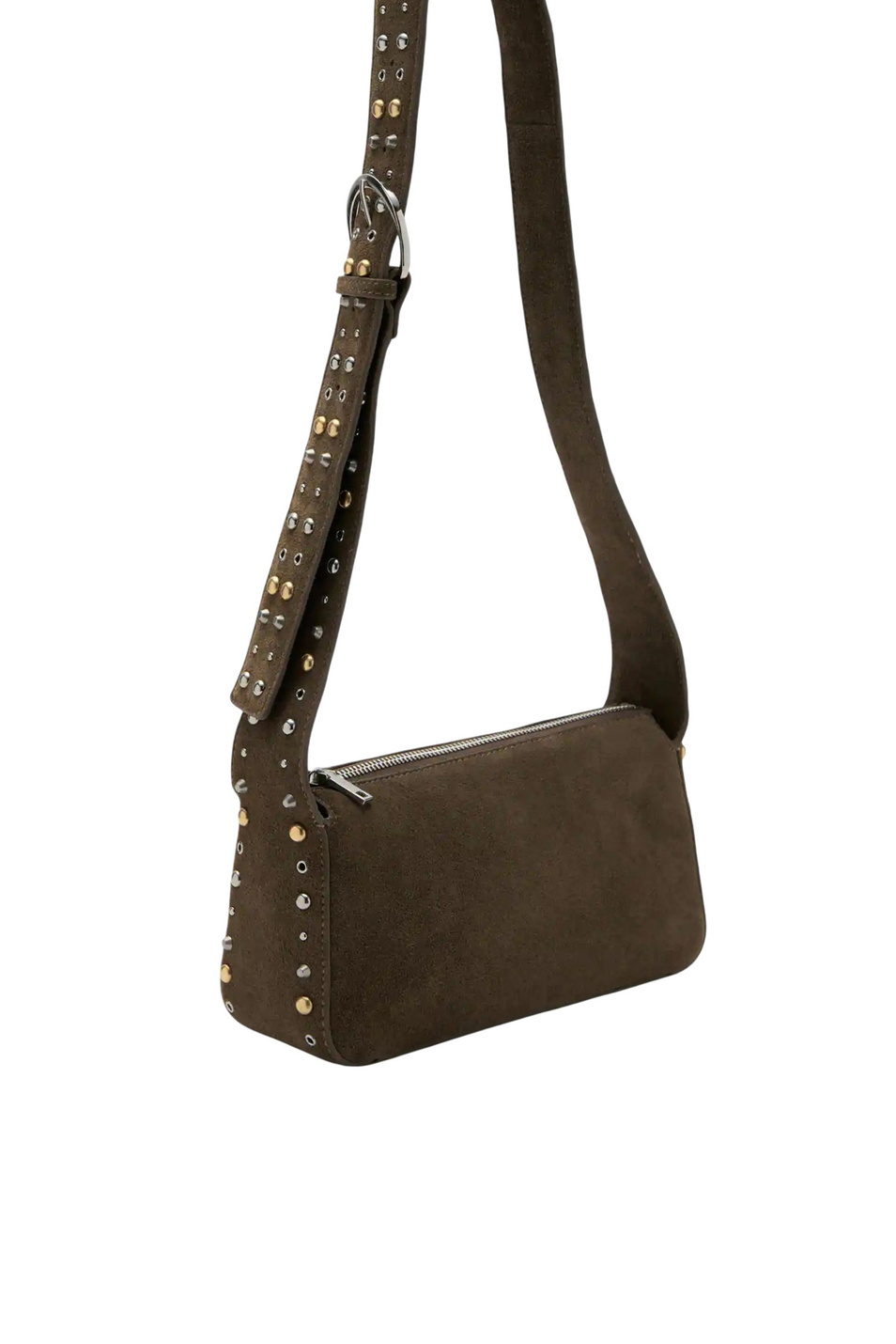 Женский Mango Сумка через плечо INDIRA с заклепками (цвет ), артикул 27051203 | Фото 2