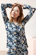 Женский Etam Пижамная рубашка JOLEEN с тропическим принтом (цвет ), артикул 6523005 | Фото 1