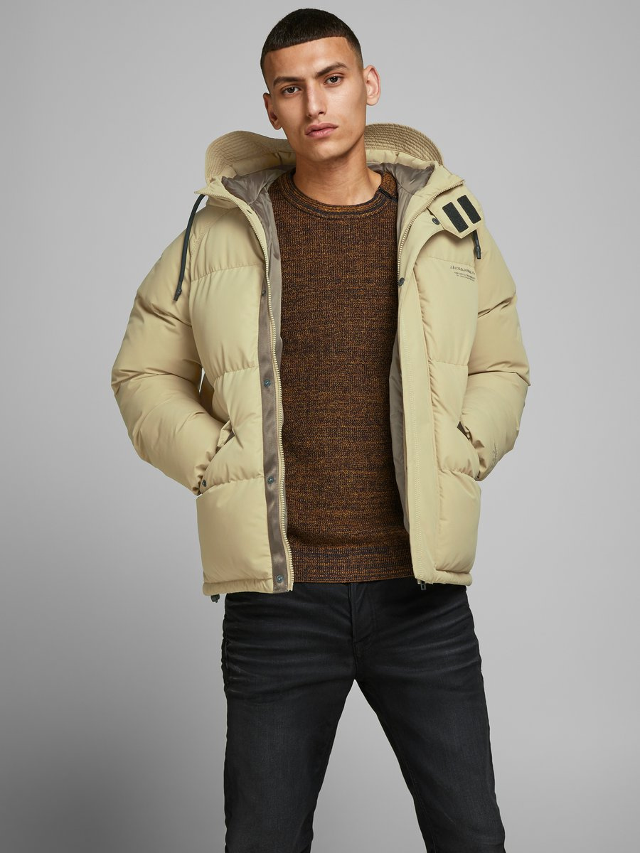 Мужской Jack & Jones Стеганая куртка с капюшоном (цвет ), артикул 12178729 | Фото 4