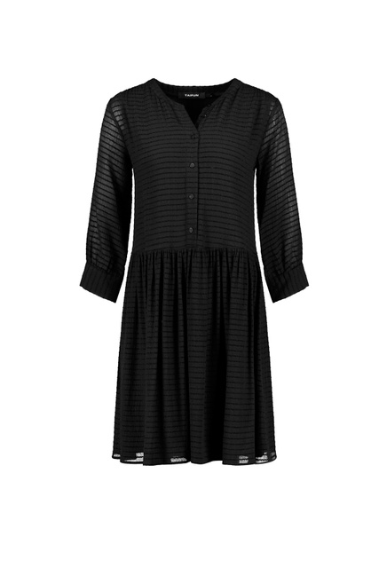 Платье-рубашка однотонное|Основной цвет:Черный|Артикул:380303-11008 | Фото 1