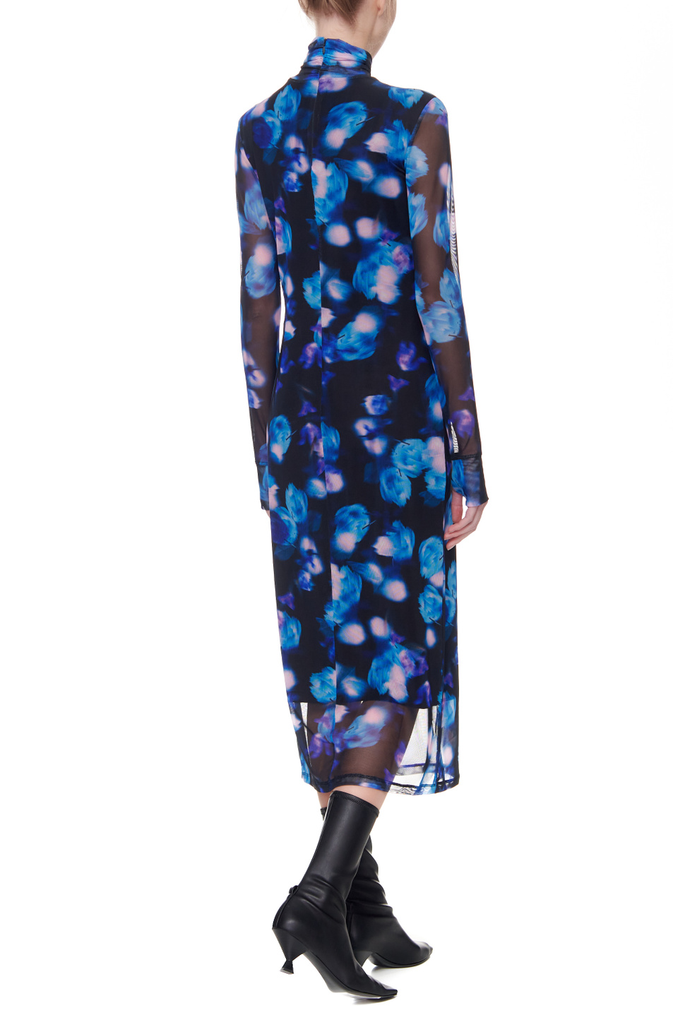 HUGO Платье с высоким воротником и прозрачными рукавами (цвет ), артикул 50461719 | Фото 5