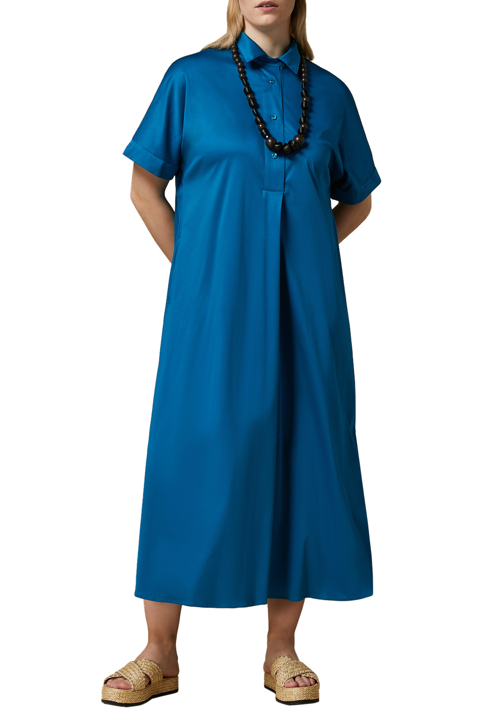 Женский Marina Rinaldi Платье OLBIA из натурального хлопка (цвет ), артикул 2418621057 | Фото 2