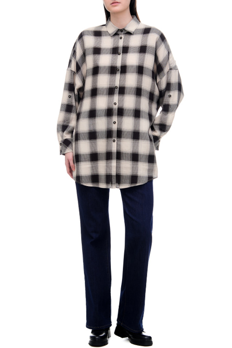 Gerry Weber Рубашка из хлопка и вискозы с принтом ( цвет), артикул 860031-31414 | Фото 3