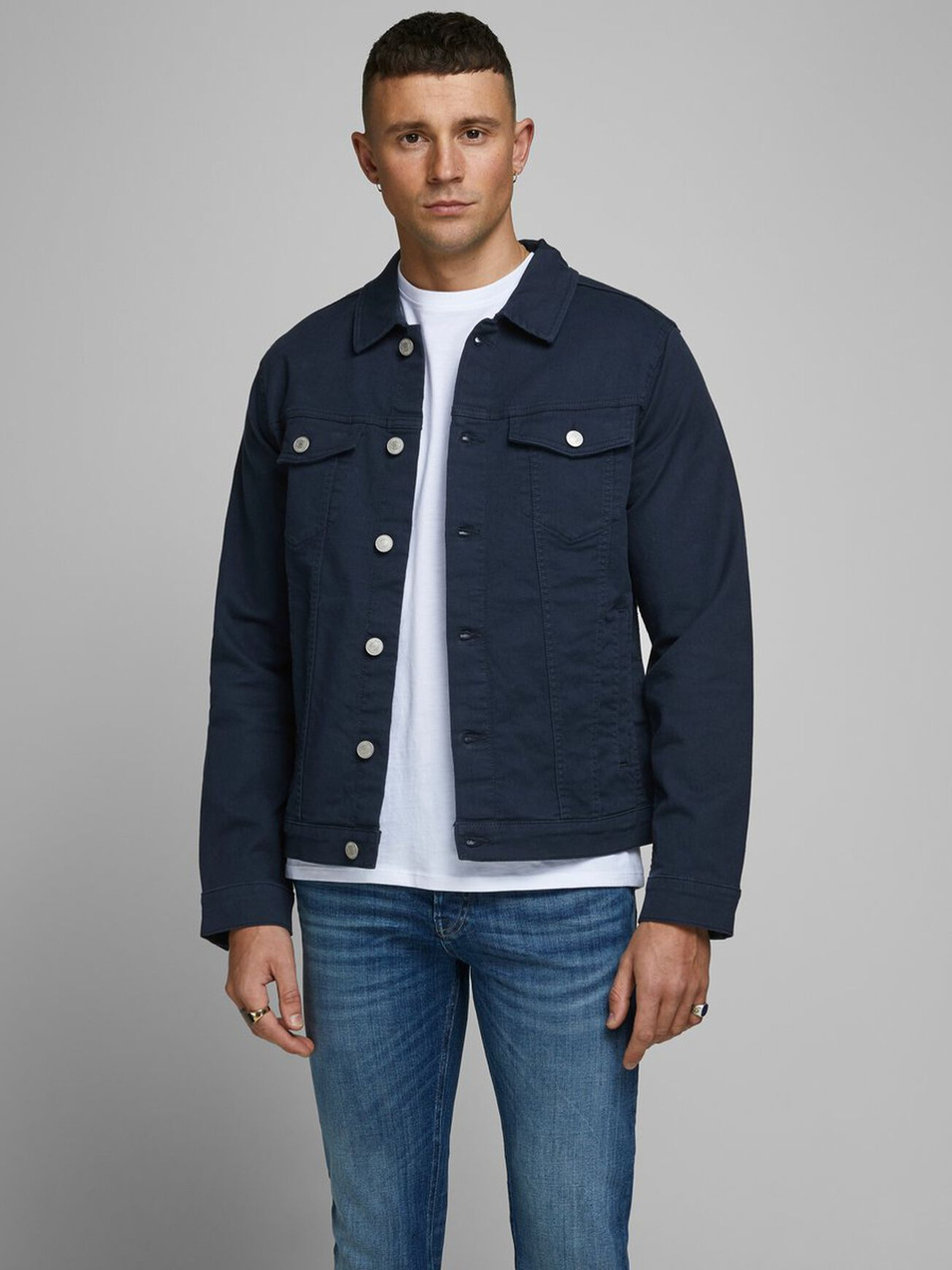 Мужской Jack & Jones Джинсовая куртка ALVIN AKM 528 (цвет ), артикул 12136319 | Фото 1