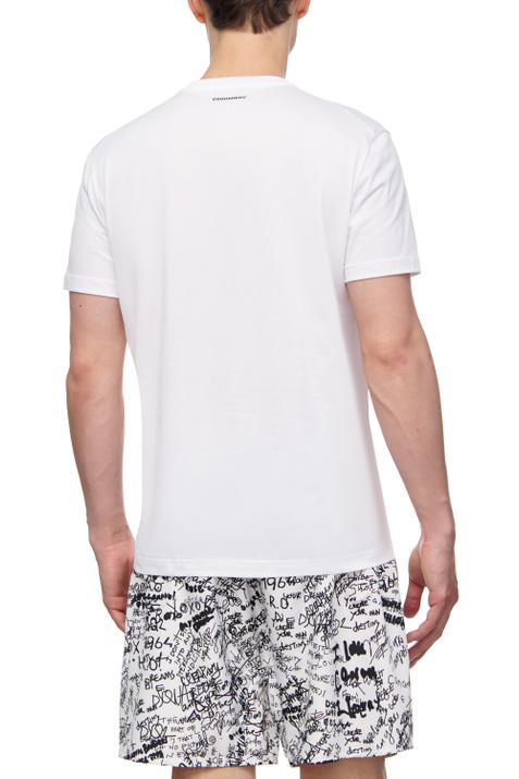 Dsquared2 Набор из 3 хлопковых футболок (Белый цвет), артикул D9X3C2370 | Фото 12