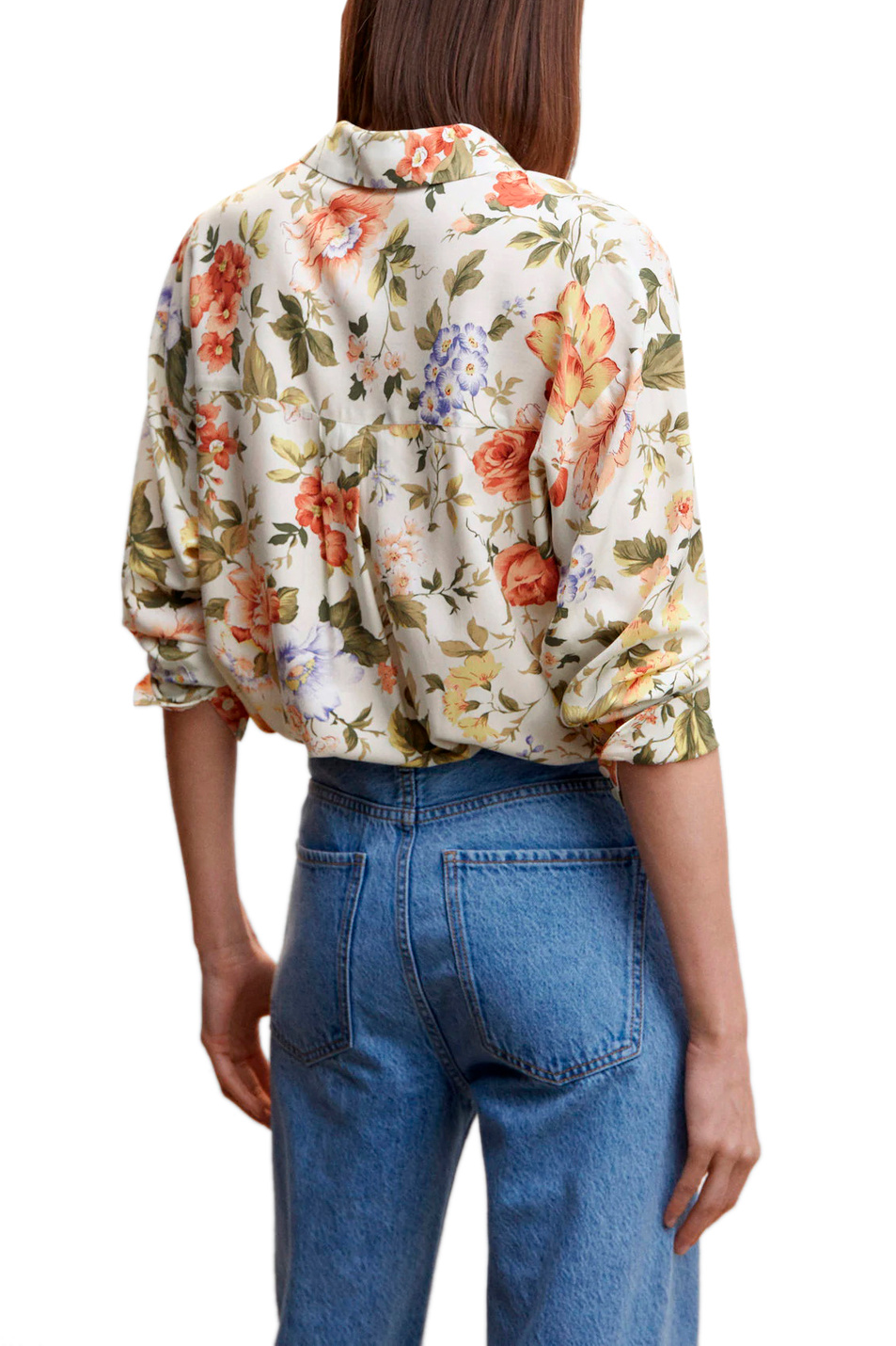 Женский Mango Рубашка NEW из вискозы с принтом (цвет ), артикул 47054018 | Фото 4