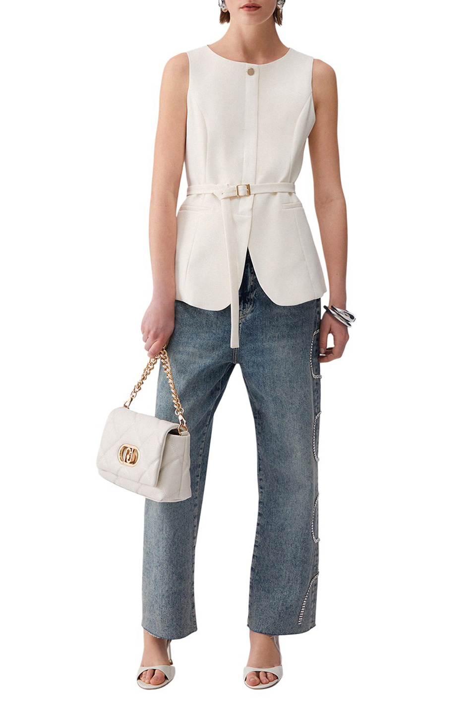 Женский Liu Jo Жилет с поясом (цвет ), артикул WA6209TS896 | Фото 2