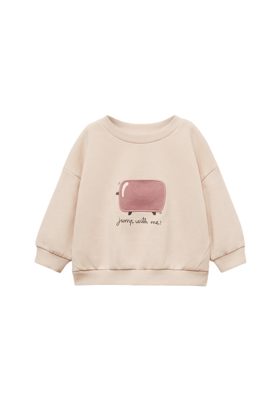 Малышкам девочкам Mango Kids Свитшот TOAST из хлопка (цвет ), артикул 77078279 | Фото 1