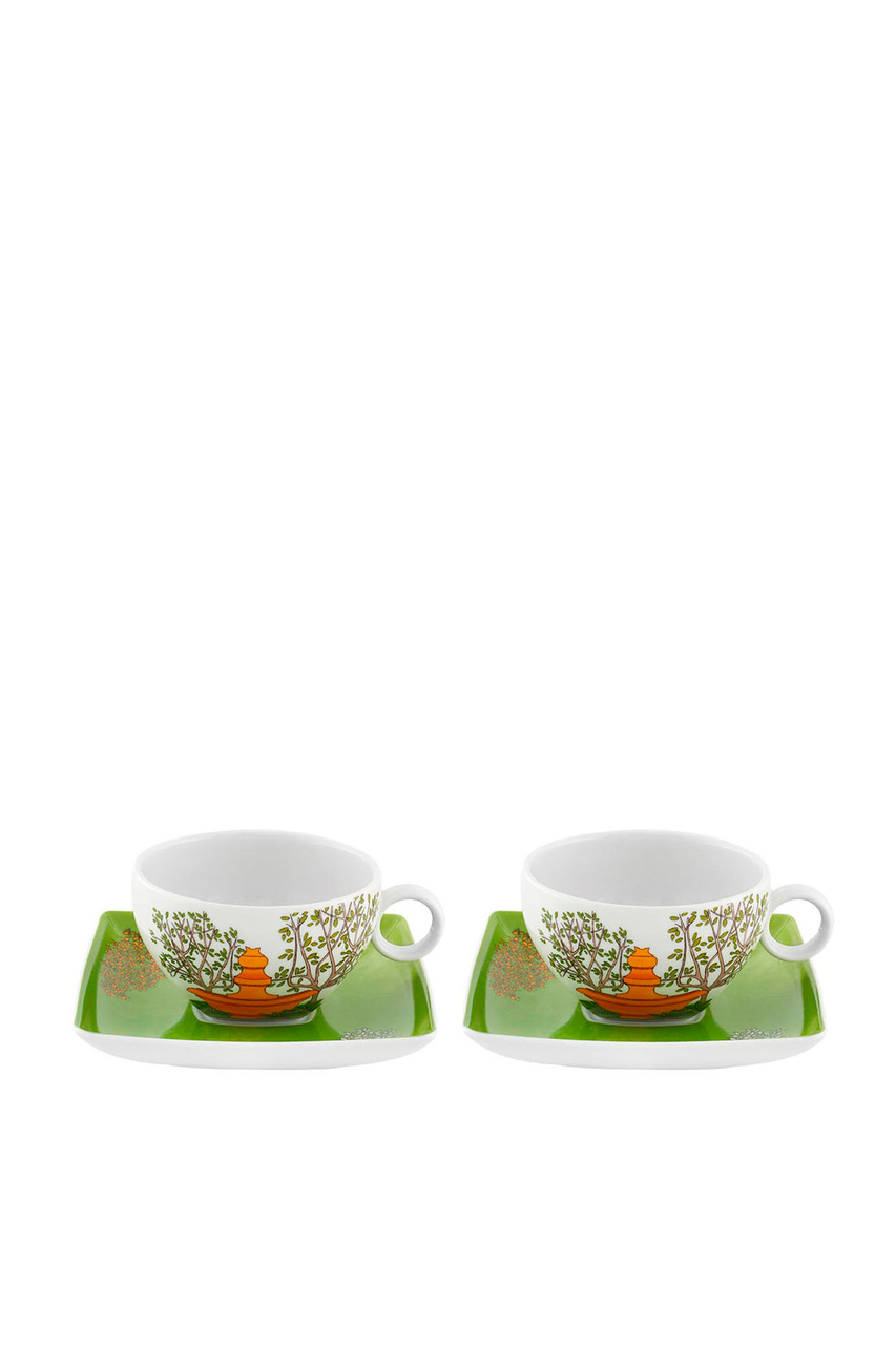 Набор чашек чайных с блюдцами ALMA DE LISBOA 238 мл, 4 предмета|Основной цвет:Разноцветный|Артикул:21118624 | Фото 1