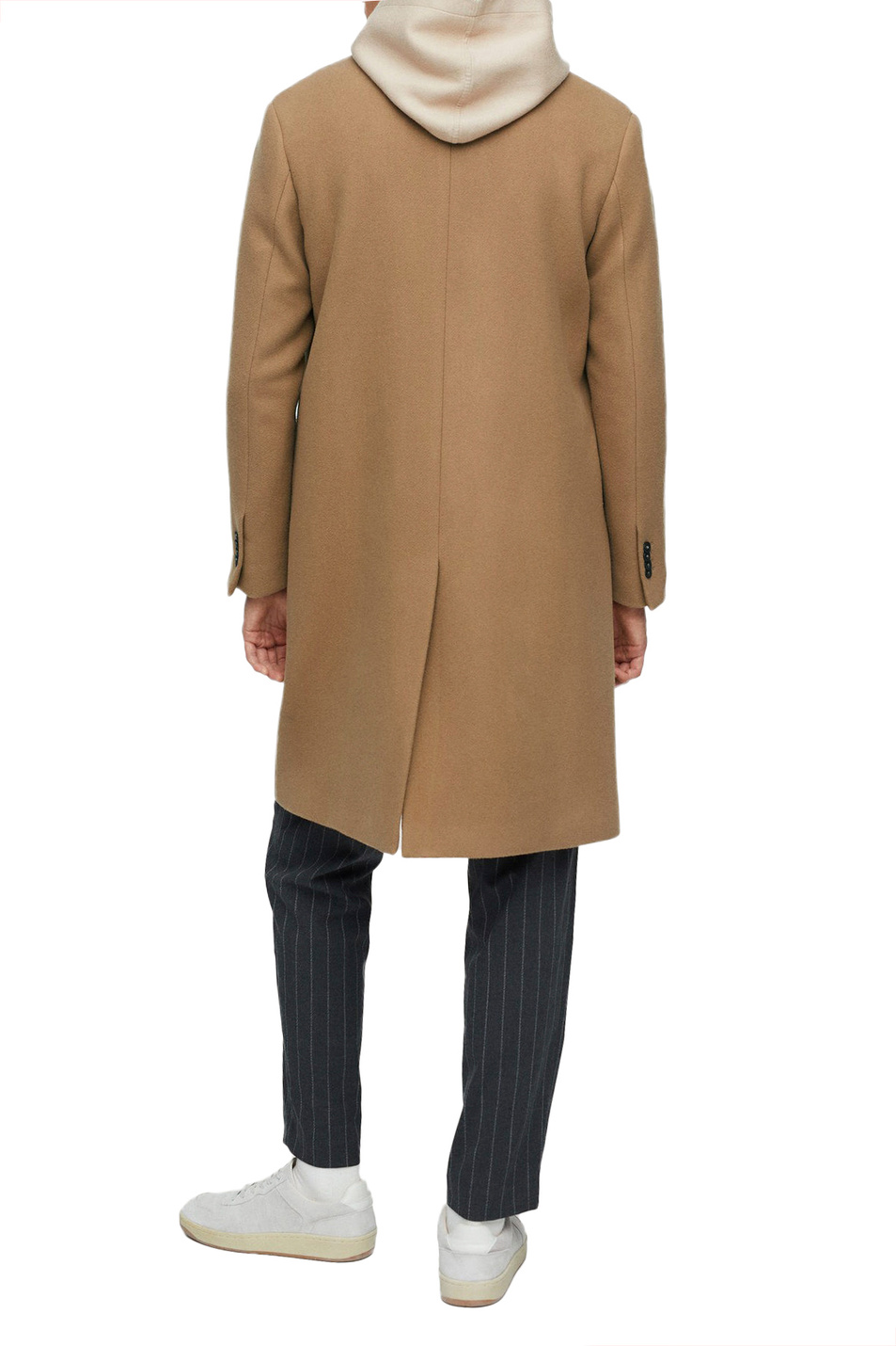 Мужской Mango Man Двубортное пальто LAMA из смесовой шерсти (цвет ), артикул 17005534 | Фото 3