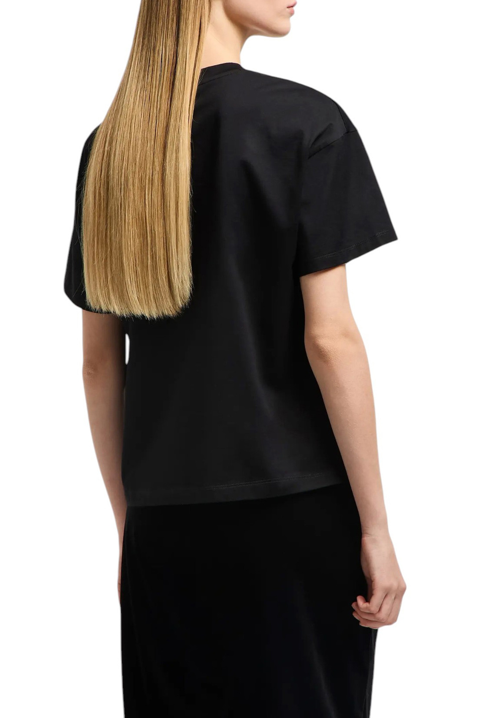 Женский Emporio Armani Футболка из хлопка (цвет ), артикул EW001168-AF10003 | Фото 4