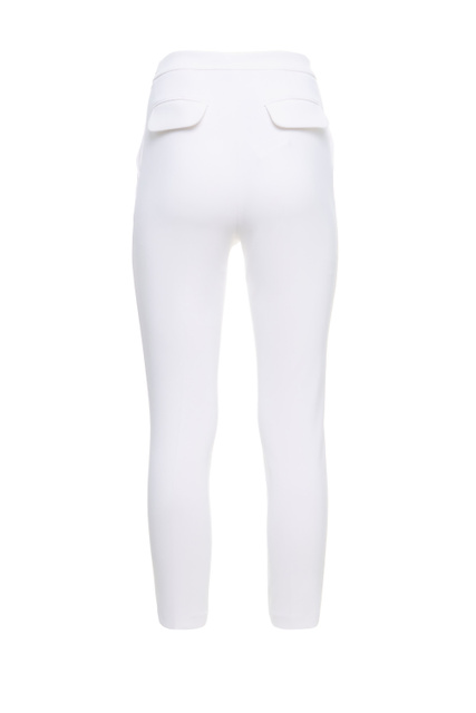 Облегающие брюки классического кроя|Основной цвет:Белый|Артикул:PA05231E2 | Фото 2
