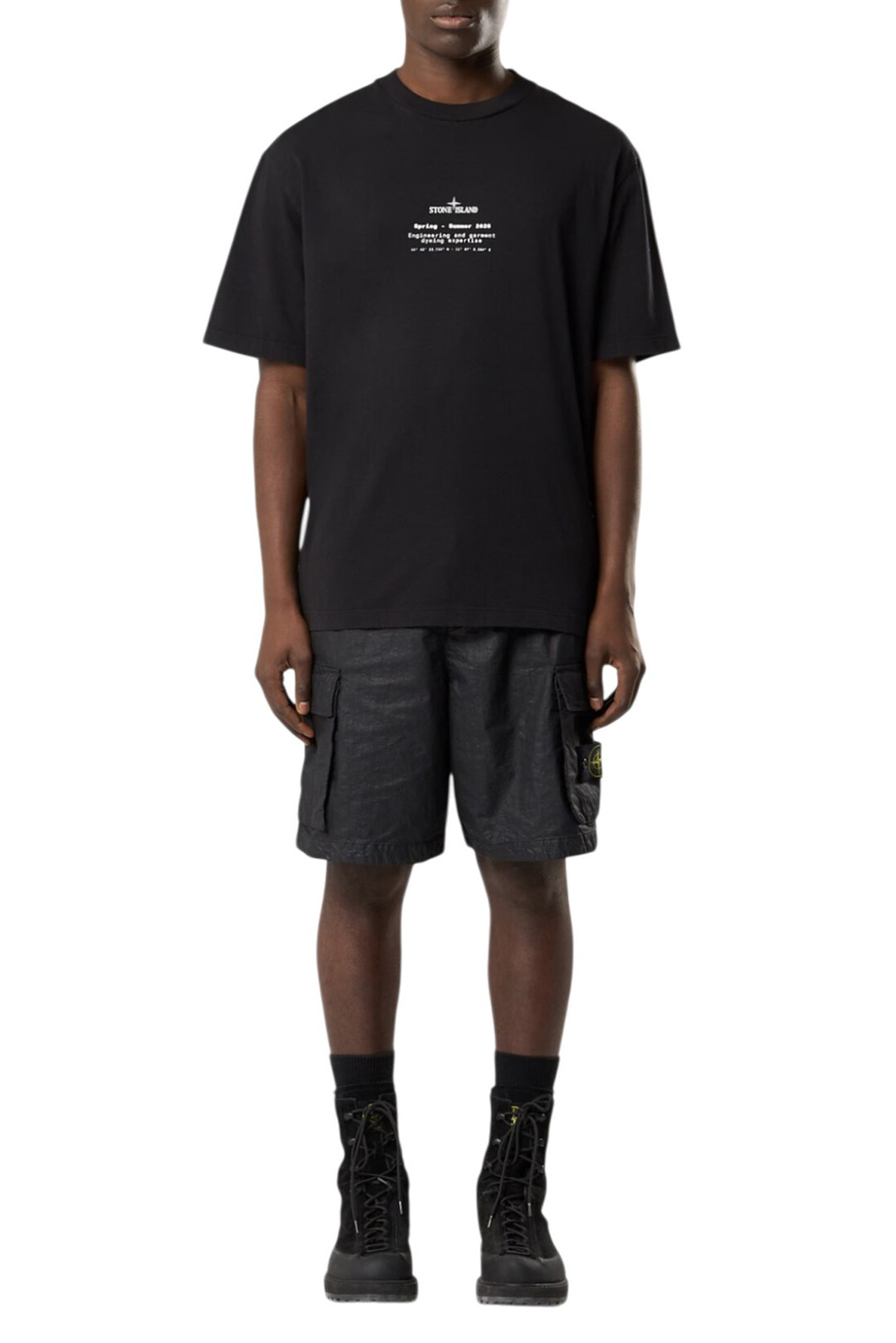 Мужской Stone Island Футболка из хлопка с принтом (цвет ), артикул L1S152100001-S0285 | Фото 3