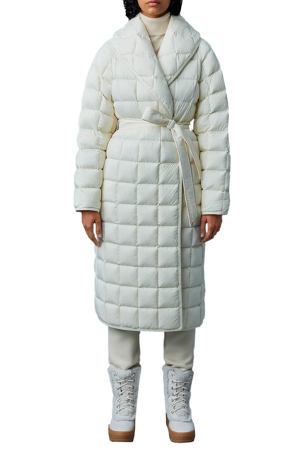 Стеганое пальто ALLEGRA с пуховым наполнителем|Основной цвет:Кремовый|Артикул:P002003 | Фото 2