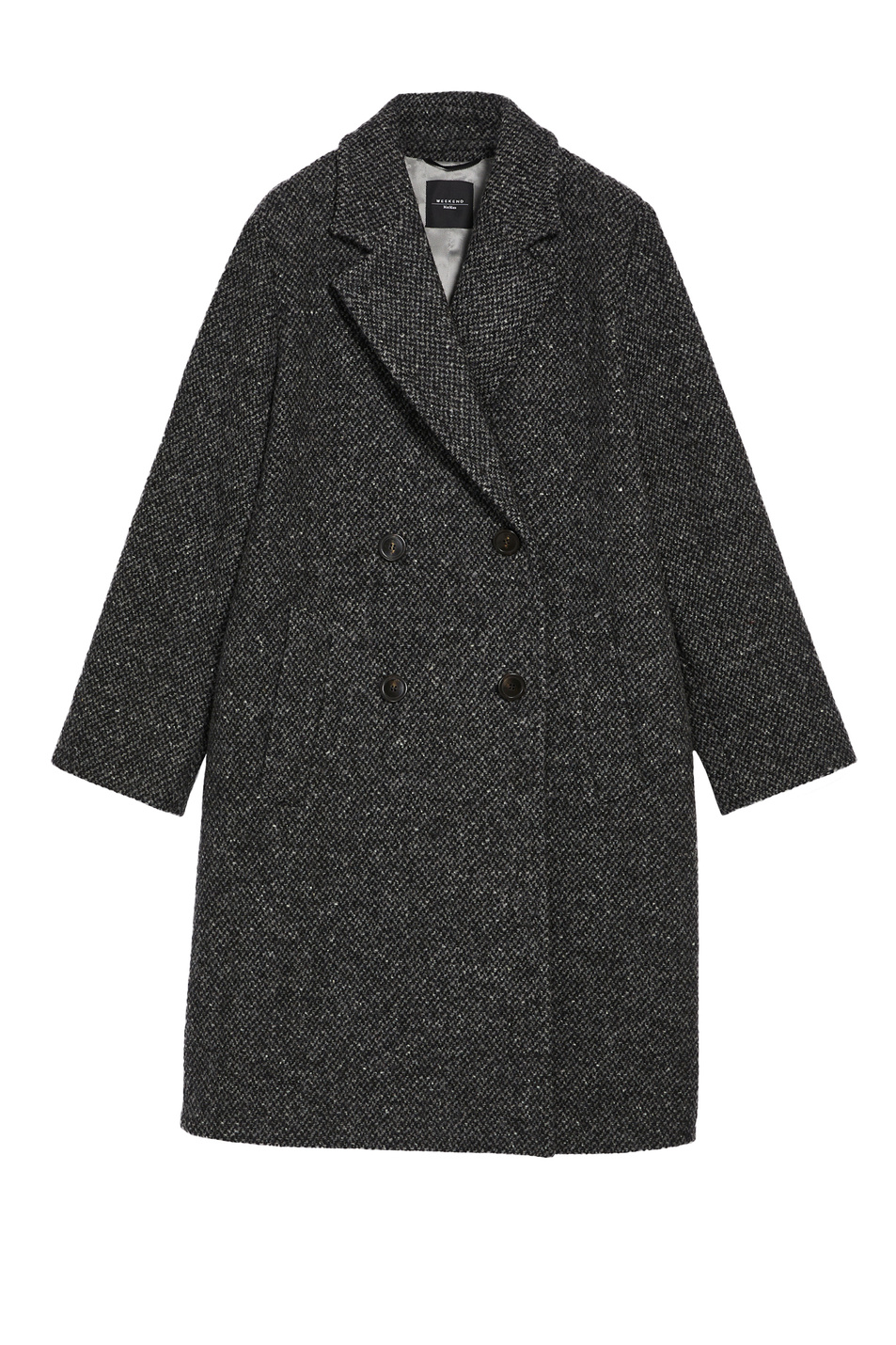 Женский Weekend Max Mara Твидовое пальто EBRIDI из натуральной шерсти (цвет ), артикул 50161623 | Фото 1