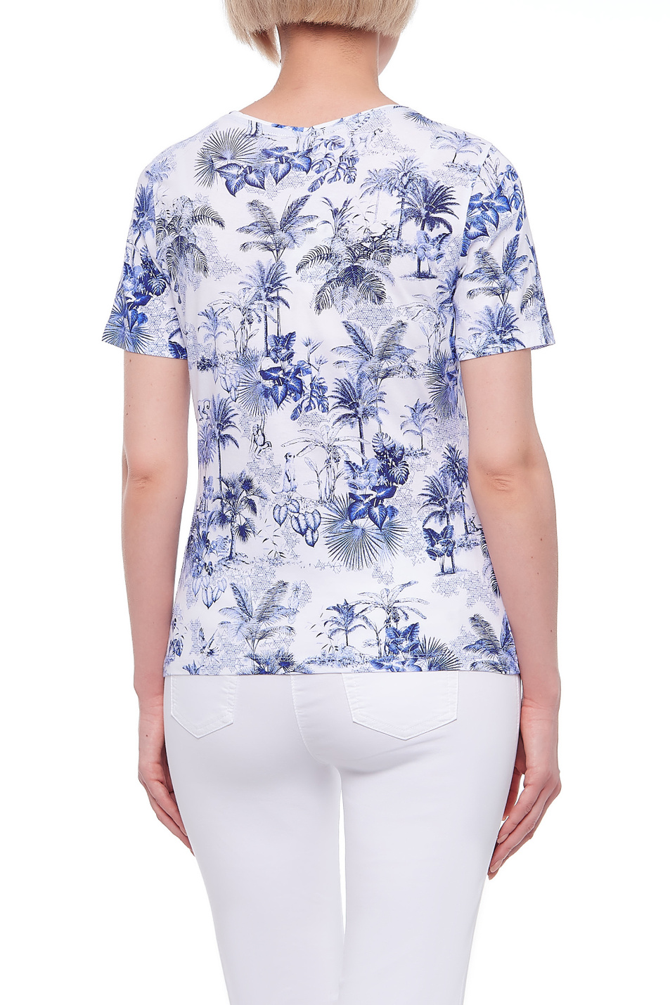 Женский Gerry Weber Футболка из натурального хлопка с принтом (цвет ), артикул 270172-44076 | Фото 6