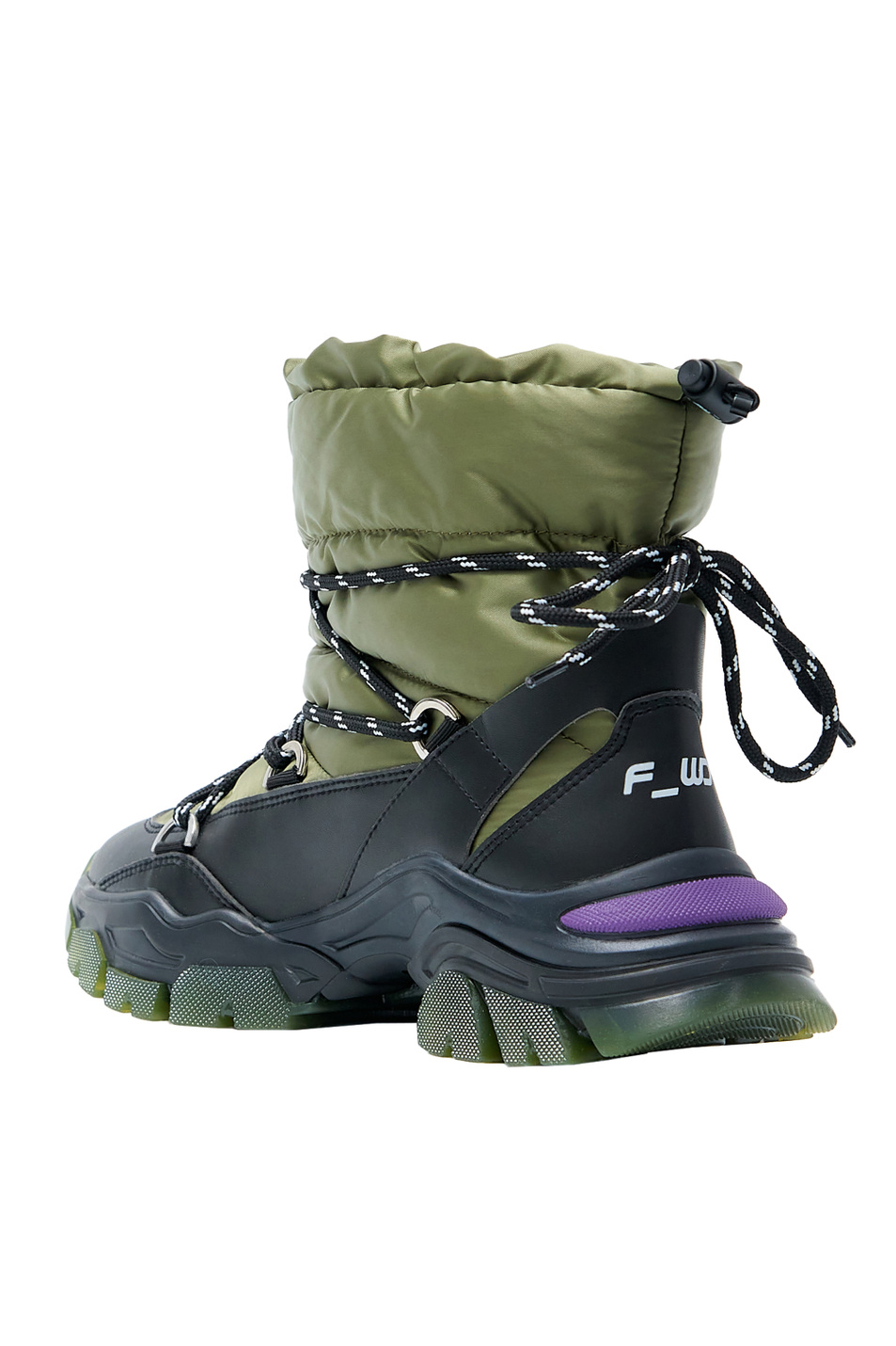 Женский F_WD Зимние ботинки в стиле милитари (цвет ), артикул FWW37023A.14136 | Фото 3