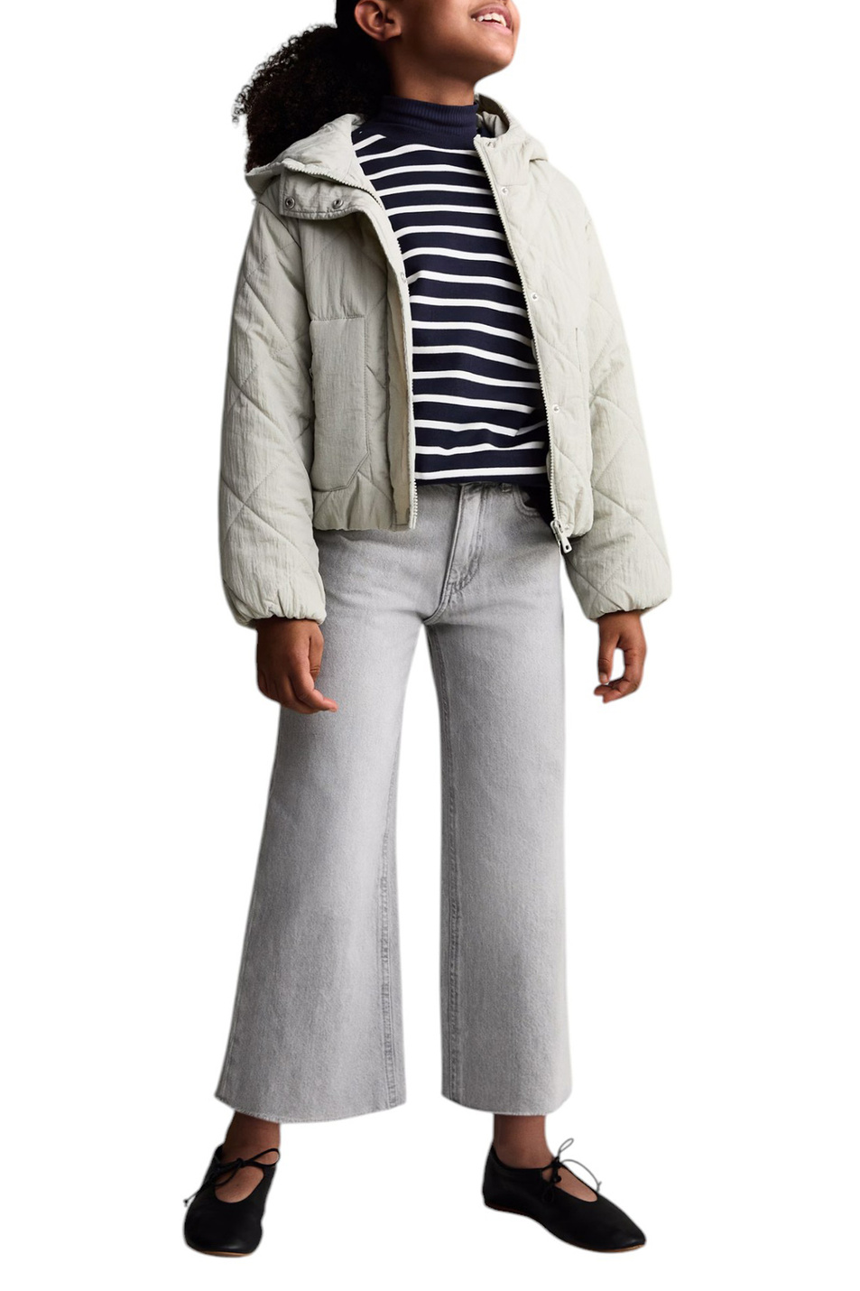 Девочкам Mango Kids Свитшот TRENDY в полоску (цвет ), артикул 87093642 | Фото 3