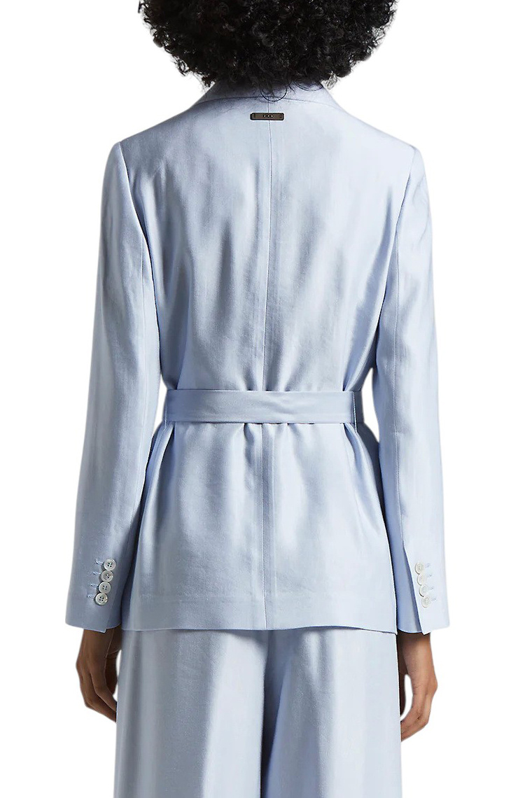 Женский Peserico Жакет из вискозы и льна с поясом (цвет ), артикул S01168A-01921 | Фото 5