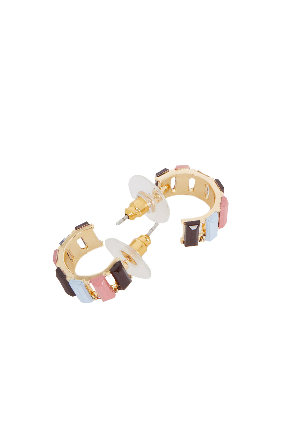 Parfois Маленькие серьги-кольца с декоративными элементами (цвет ), артикул 185521 | Фото 2