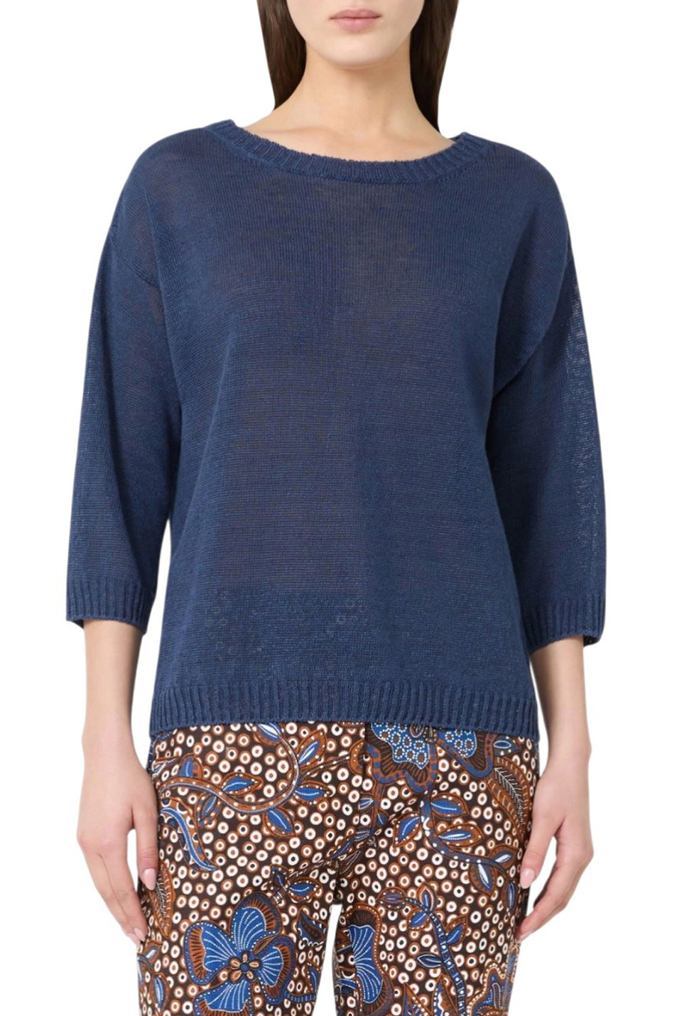 Женский Weekend Max Mara Джемпер CANNONE из льна (цвет ), артикул 2615361052 | Фото 3