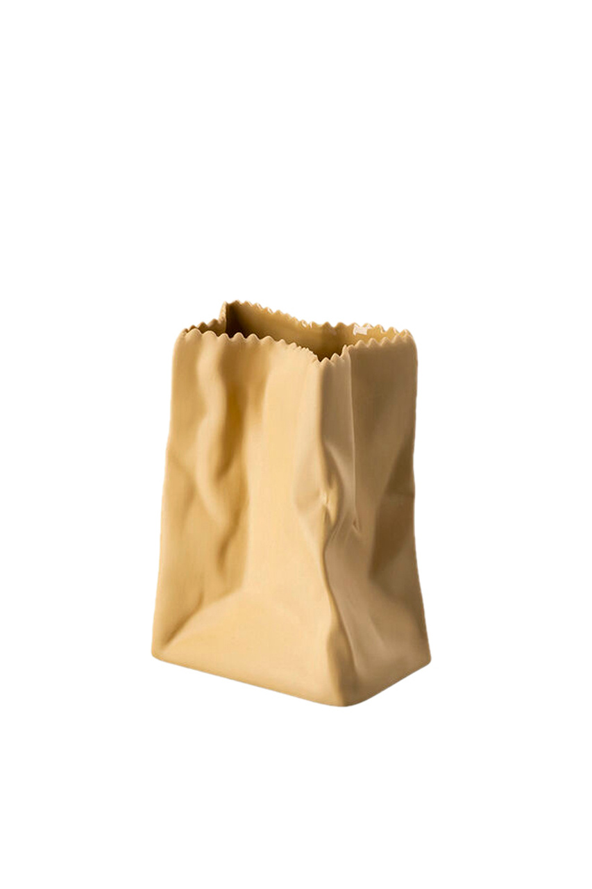 Ваза Bag Vase, 9 см|Основной цвет:Желтый|Артикул:13581-426324-26009 | Фото 1