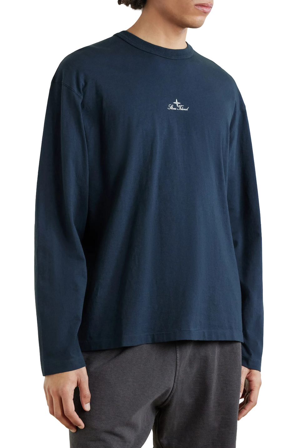 Мужской Stone Island Лонгслив с логотипом (цвет ), артикул L1S152100007-S0050 | Фото 4